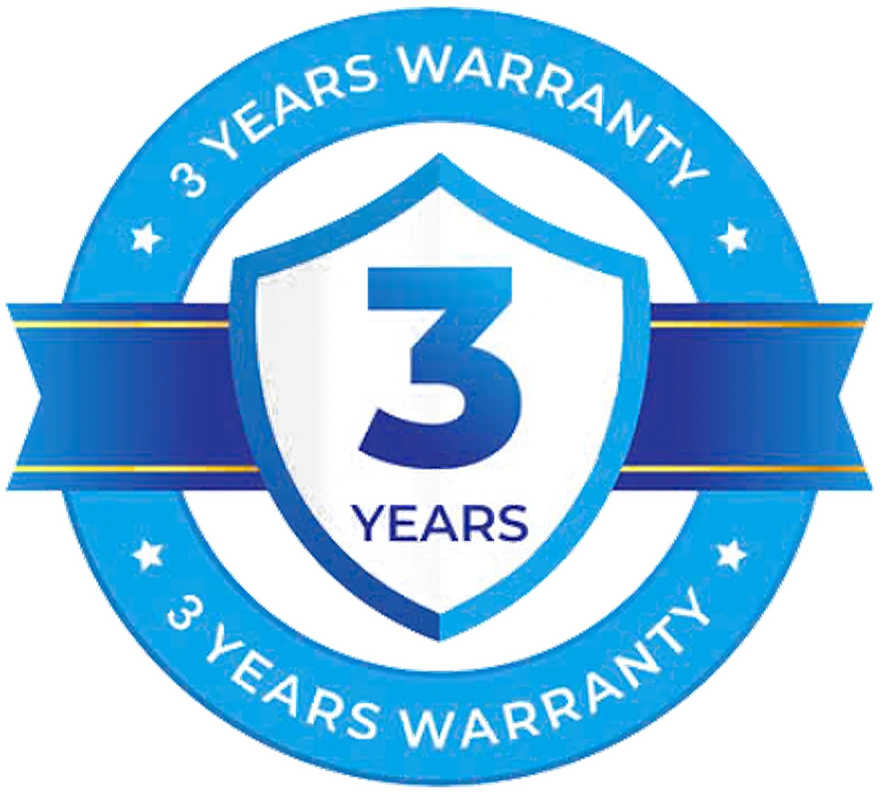 3 years warranty badge